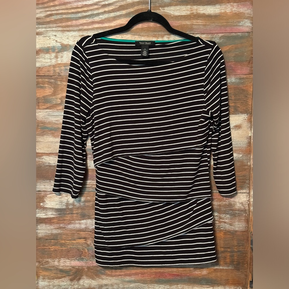 White House Black Market Striped Tunic